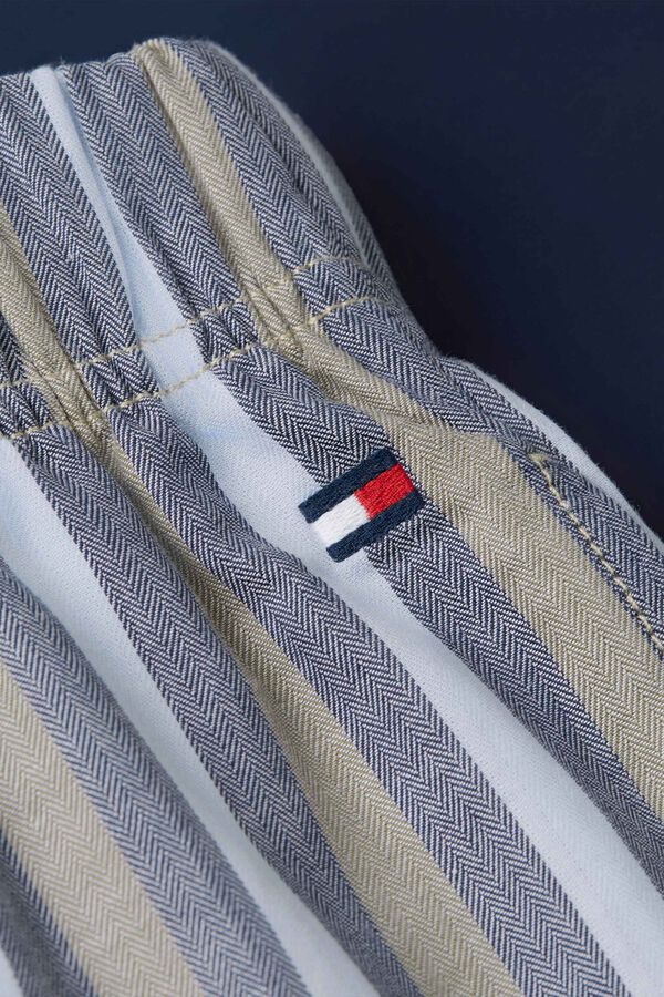 Tommy Underwear Men's striped long sleeve pyjamas blue
