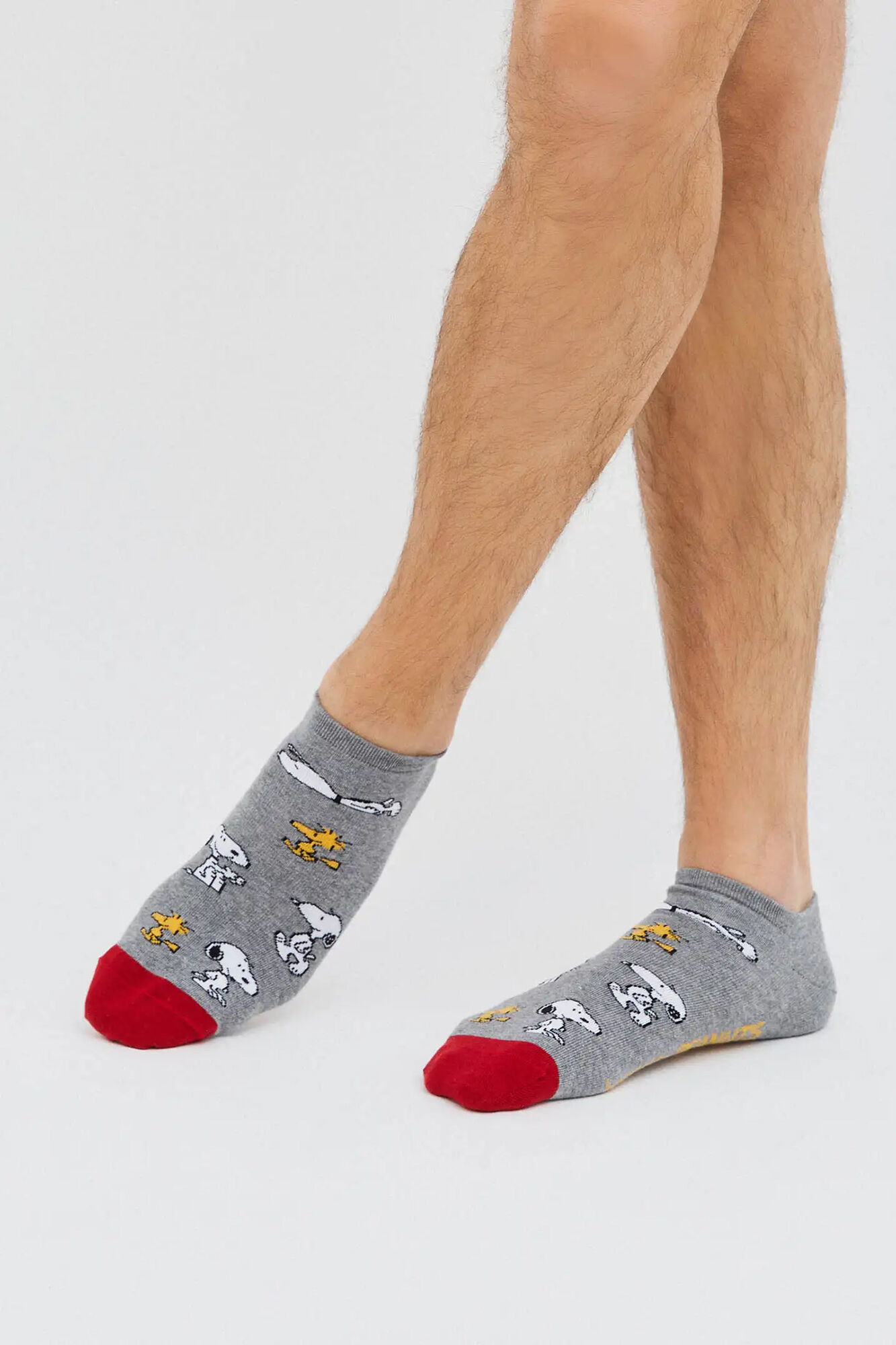 Besocks Calcetines tobilleros Besocks de algod&oacute;n org&aacute;nico color gris