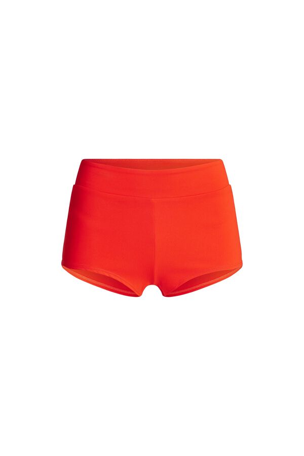 Modibodi Poinciana super flow period swimwear shorts red