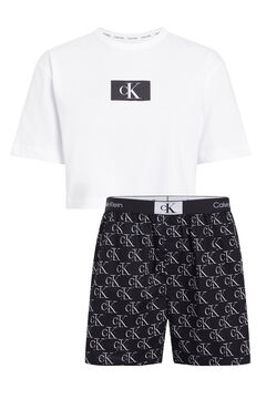 Womensecret Conjunto de calções de pijama - CK96 preto