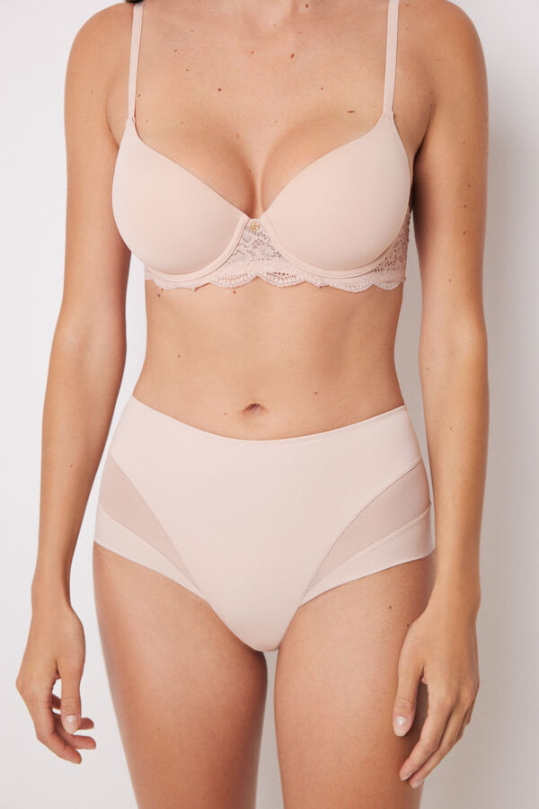 Women'secret Pink high-waisted shaping panty pink