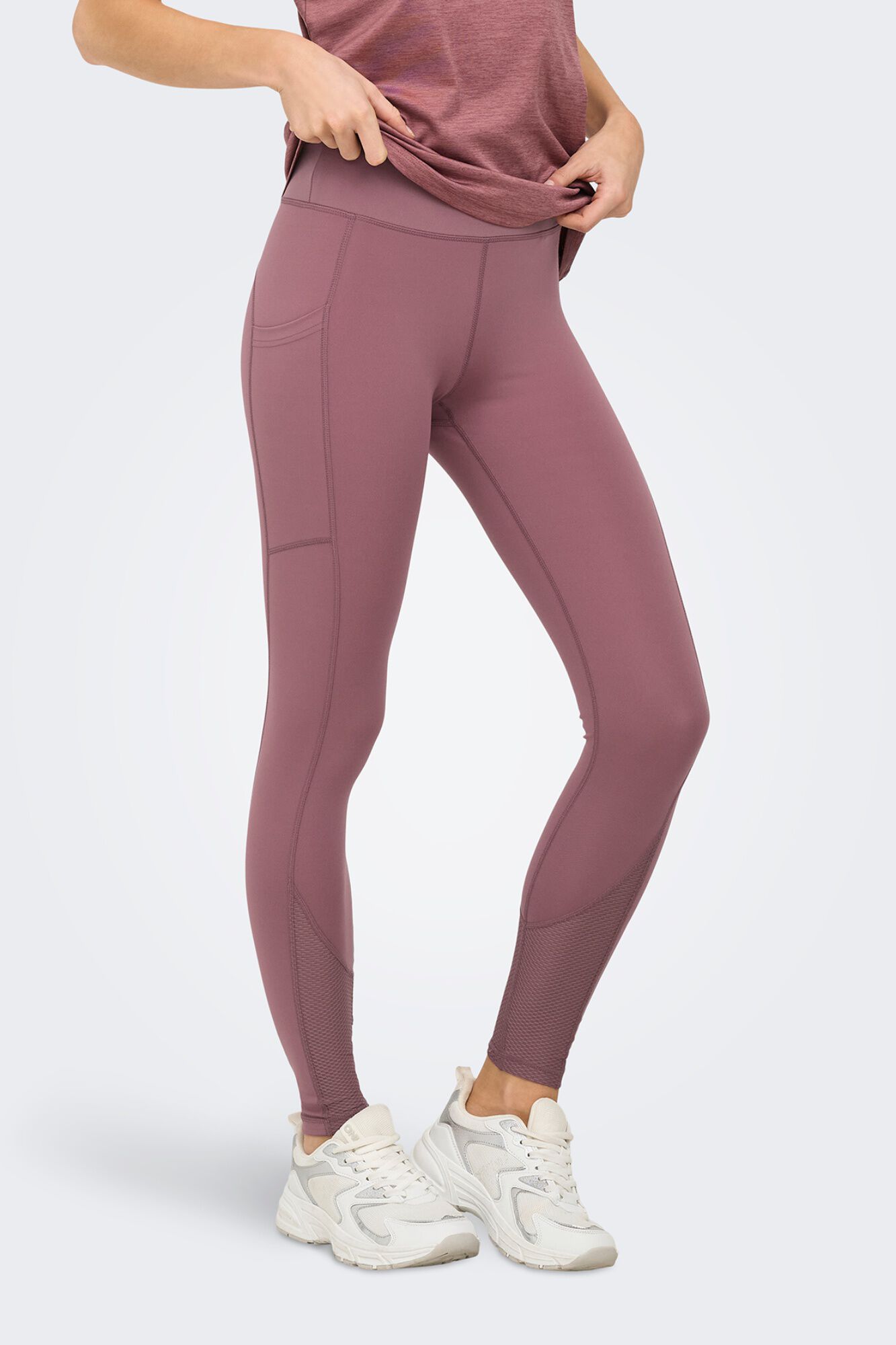 Only Play Legging con detalle Mesh