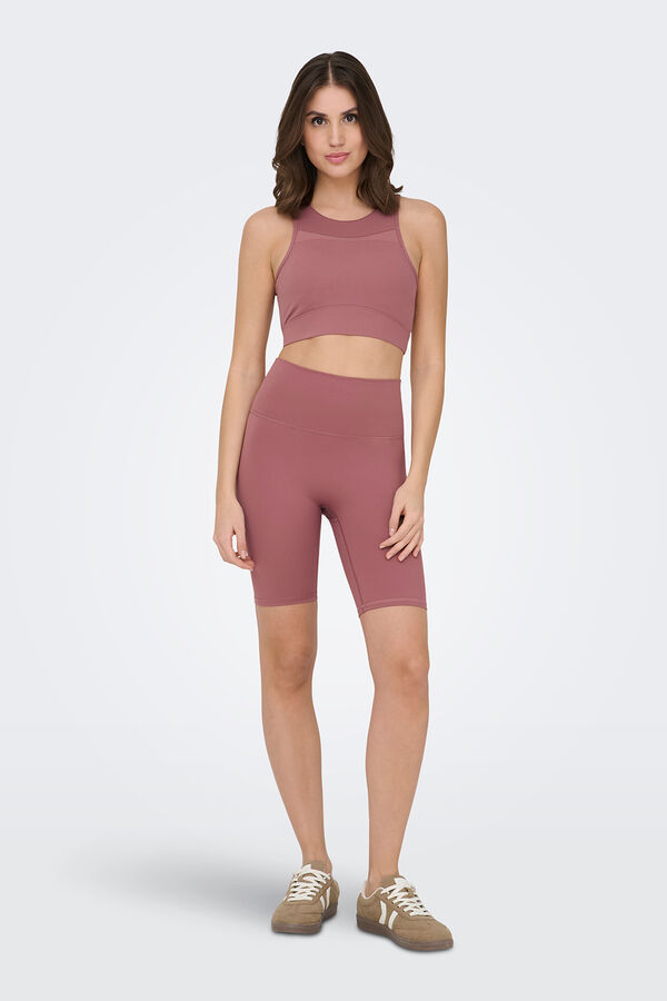 Only Play Leggin Ciclista tiro alto con bolsillo fucsia