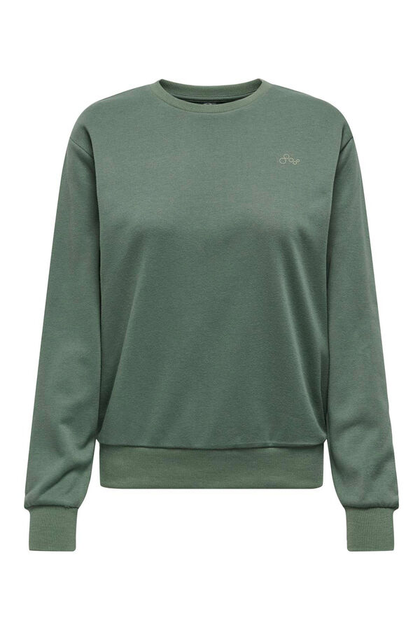 Only Play Sweatshirt mit Rundhalsausschnitt  Gr&uuml;n