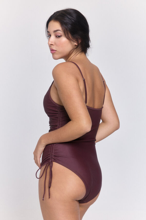 Pieces Maillot de bain ajustable rouge