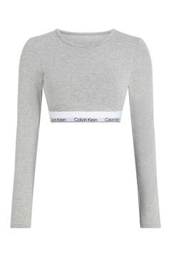 Womensecret Camiseta crop mujer CK gris