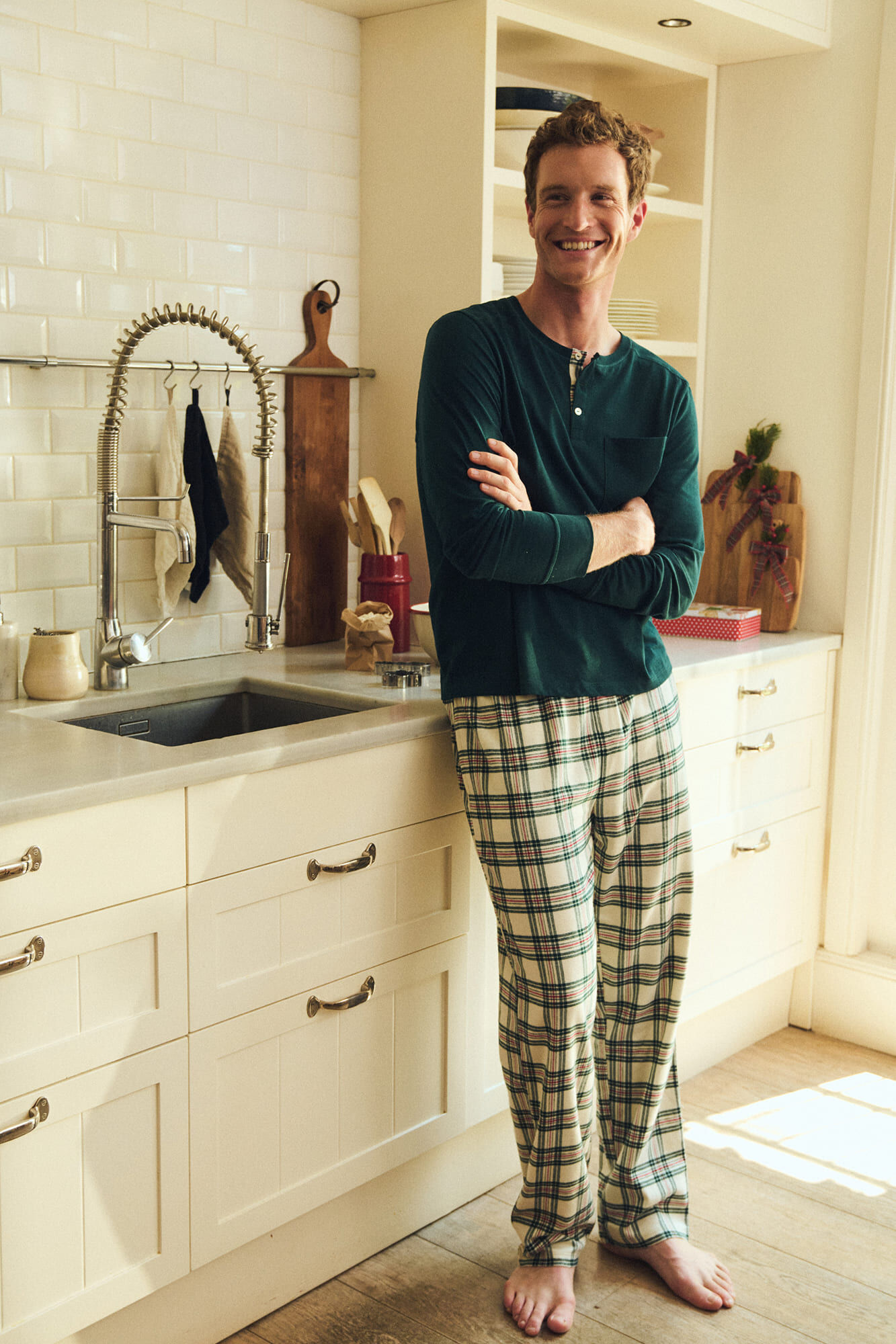 Women'secret Plaid cotton men's pyjamas