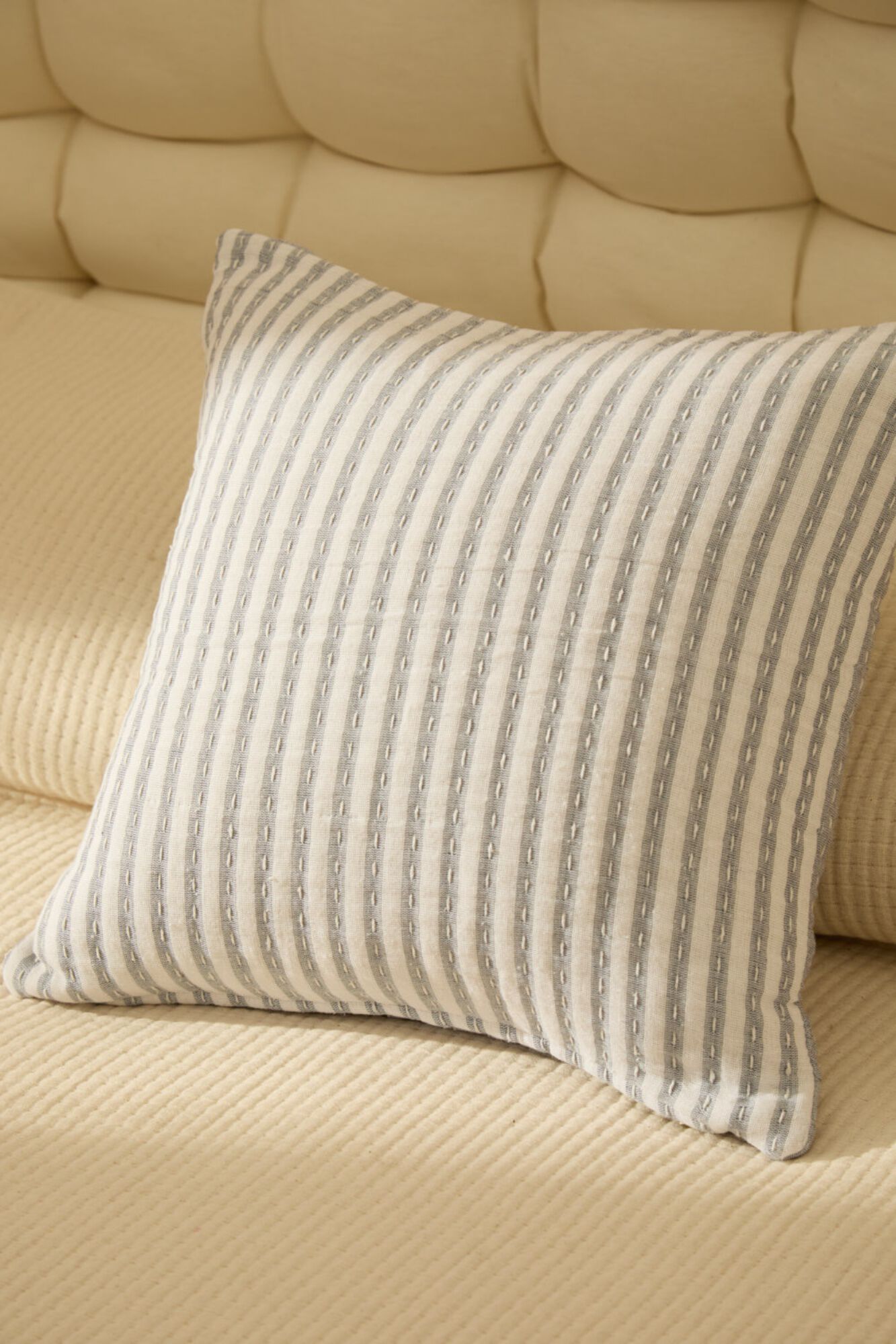 Calma House Funda coj&iacute;n de algod&oacute;n de 45x45