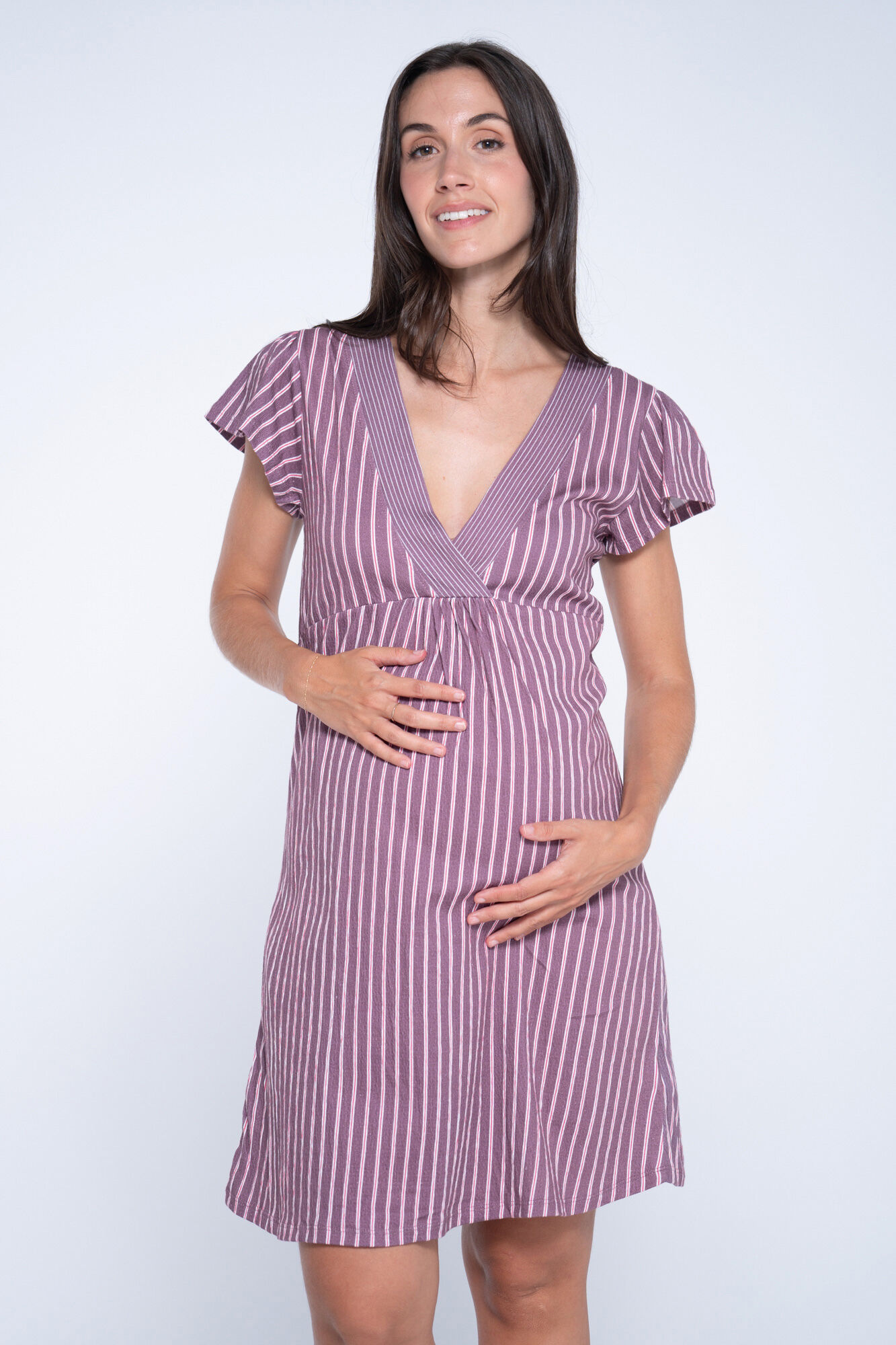 Ohma! Camis&oacute;n de lactancia con rayas