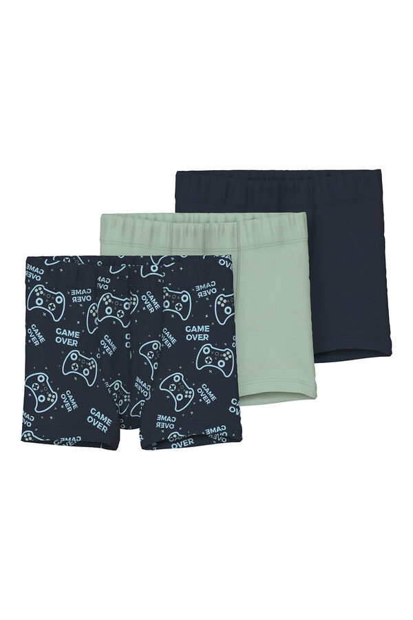 Name it Packen Sie 3 Videospiel-Boxershorts ein Blau