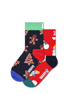 Womensecret Pack de dos pares de calcetines navideños niños negro