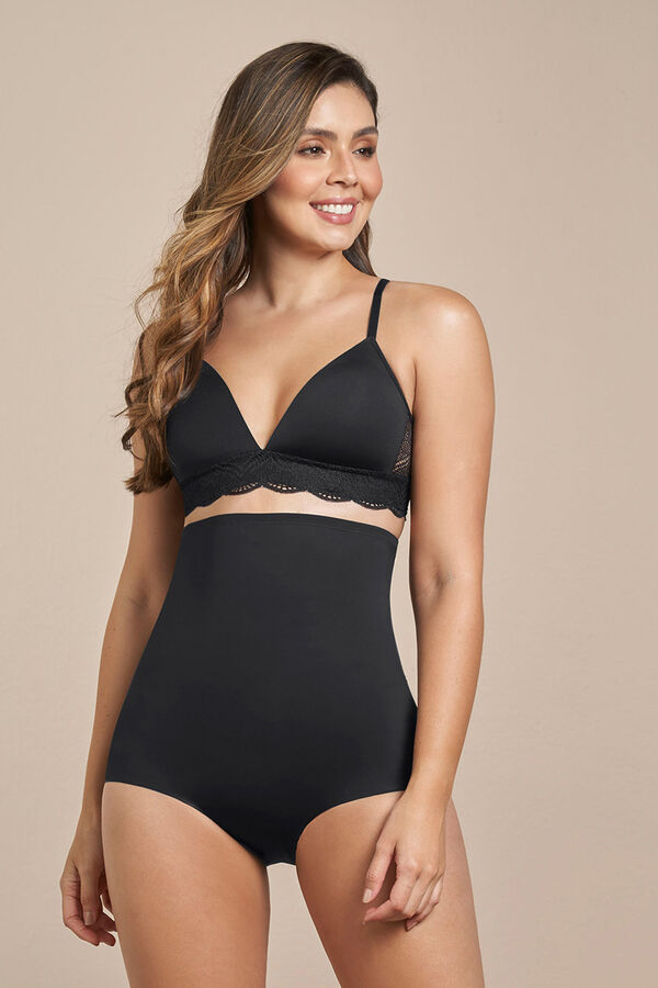 Leonisa Braga faja de tiro alto con control moderado en abdomen y espalda&nbsp; negro