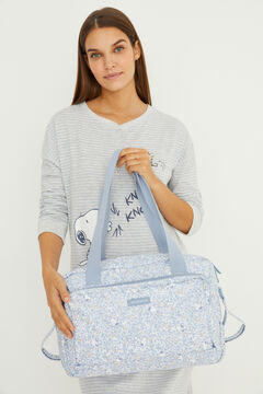 Womensecret Tasche Kinderwagen „Maternity“ Blumen Snoopy Blau