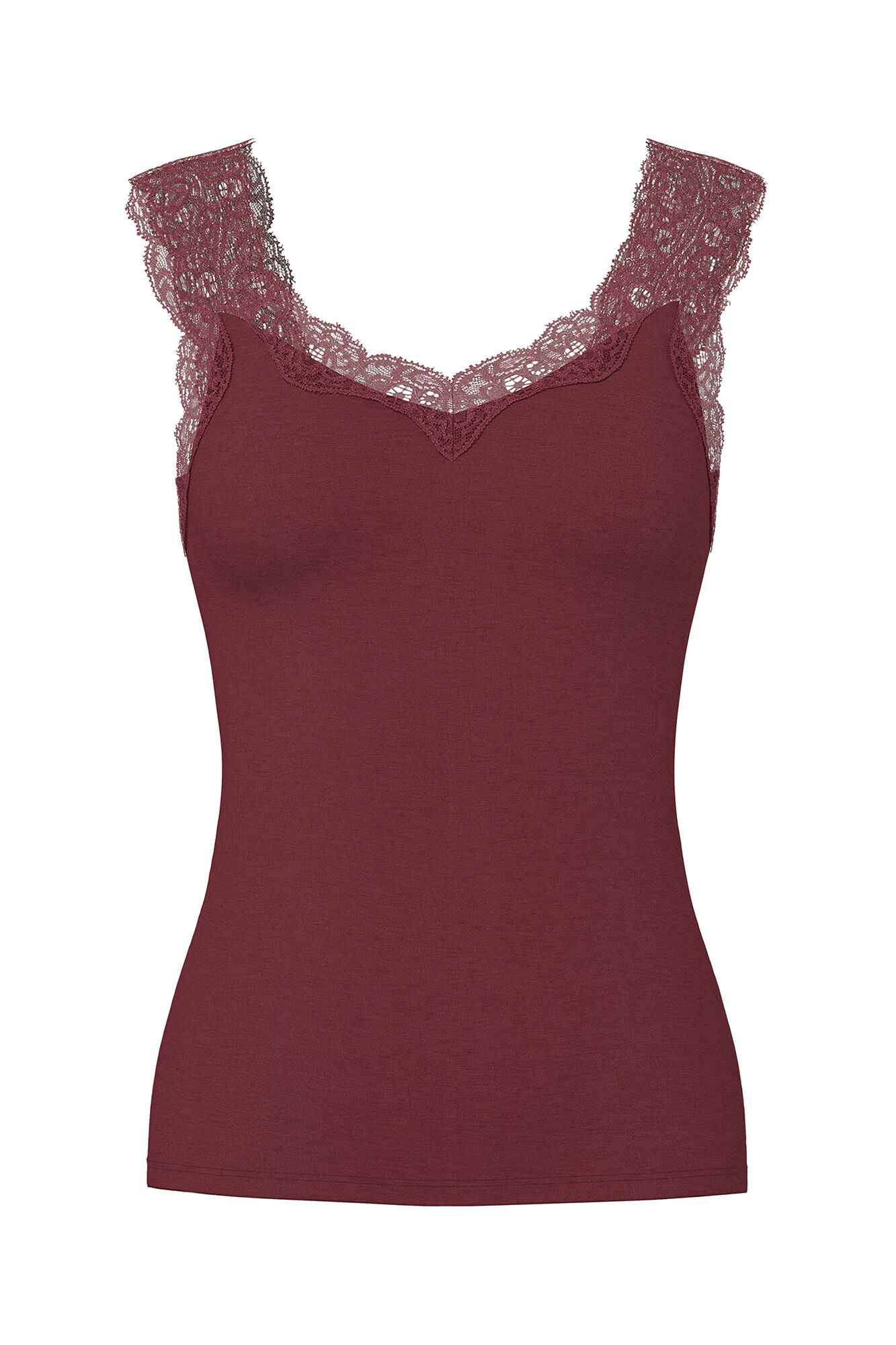 Pieces Top mit aus Spitze