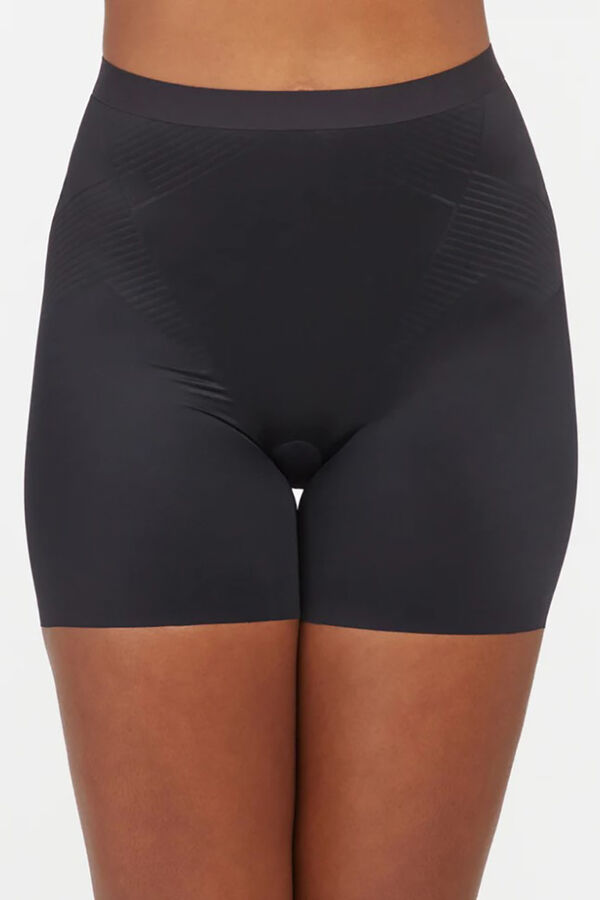 Womensecret High waist shaping panty girdle with short legs noir