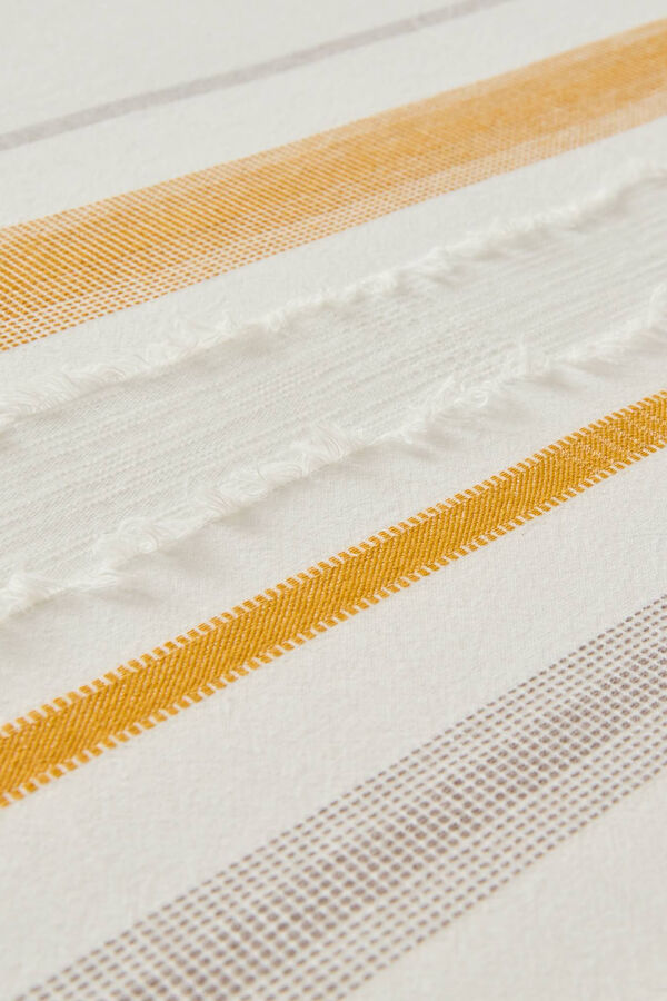 Womensecret Striped duvet cover with fringing imprimé