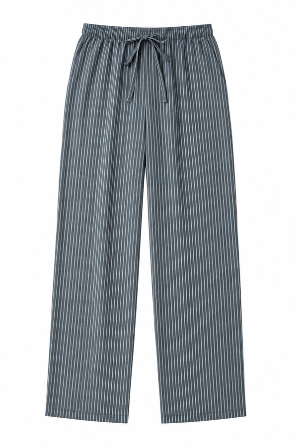 Women'secret Cal&ccedil;a comprida de riscas verde verde