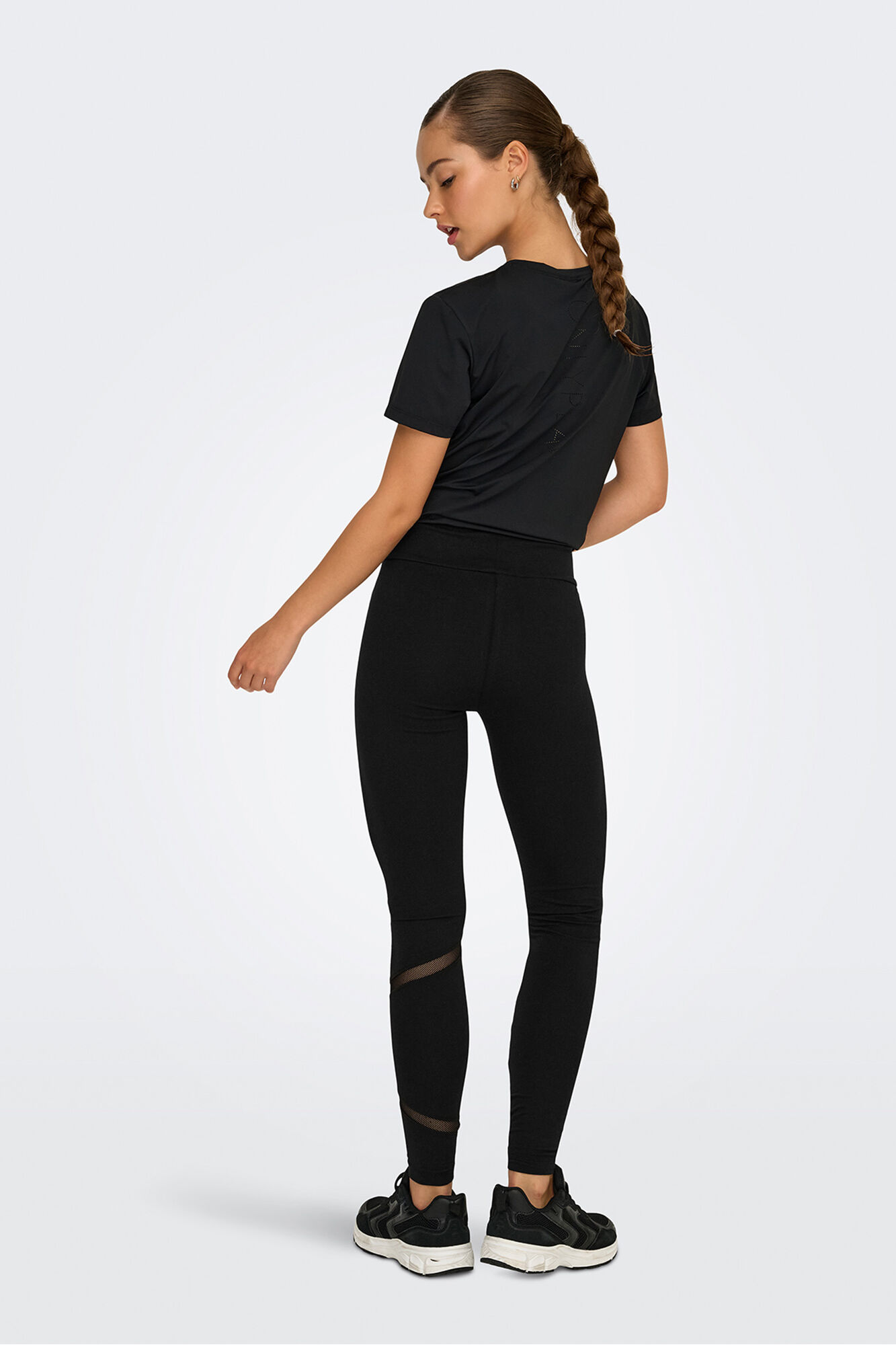 Only Play Leggings aus Baumwolle mit hoher Zuglasche