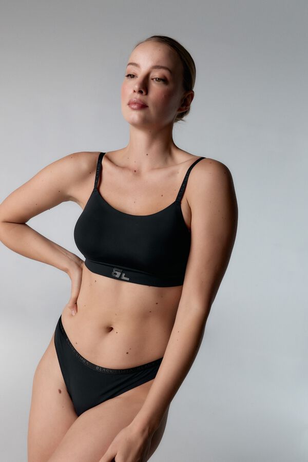 Black Limba Emma Brazilian panty black
