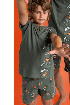 Womensecret DISNEY Crazy Kermit short-sleeved pyjamas for boys printed