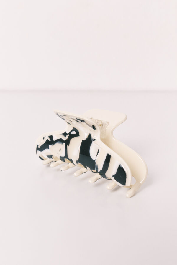 Women'secret White and black mother-of-pearl hair clip black