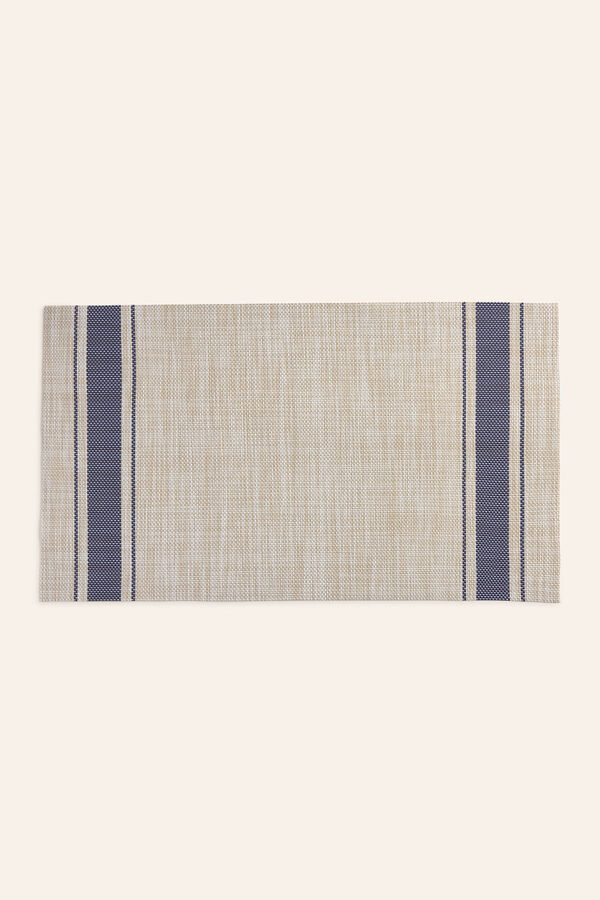 Calma House Blue striped braided stain-resistant placemat Pla 30x45 blue
