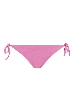 Womensecret Side-tie bikini bottoms - CK Monogram Texture Rosa