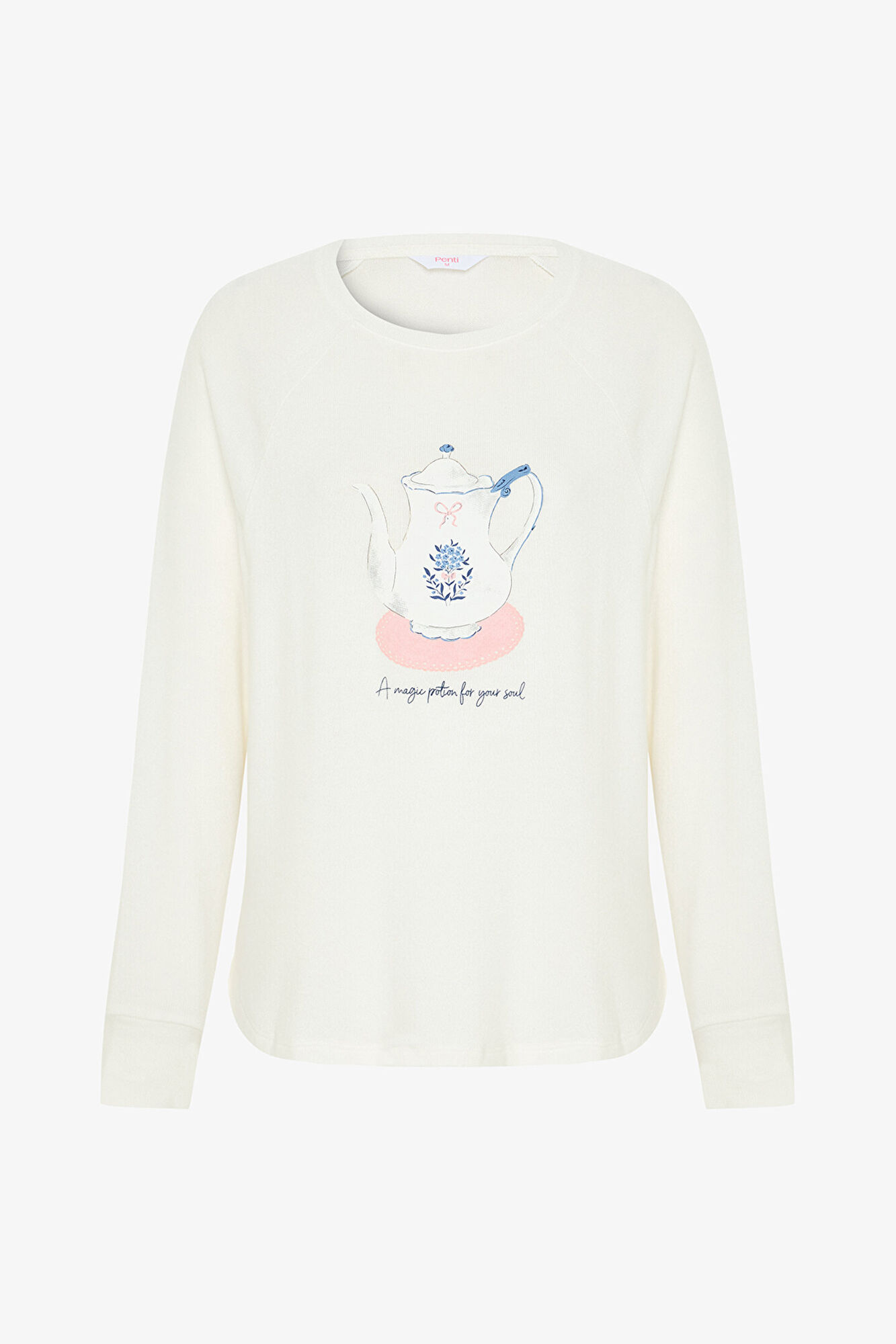 Penti Camiseta de pijama con cuello redondo y efecto t&eacute;rmico Tea Time.