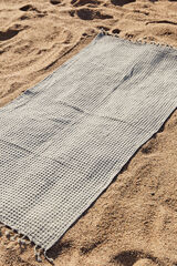 Womensecret Ola beach towel in beige cotton Bež
