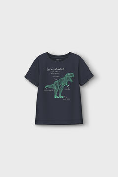 Womensecret Camiseta dinosaurio niño azul