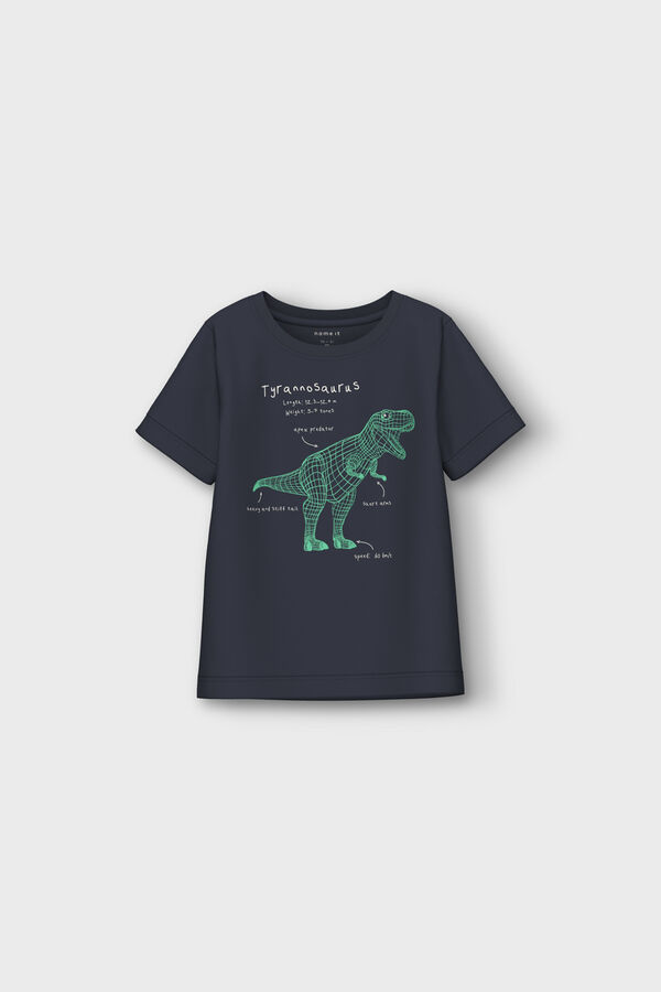 Womensecret Boy's dinosaur t-shirt bleu