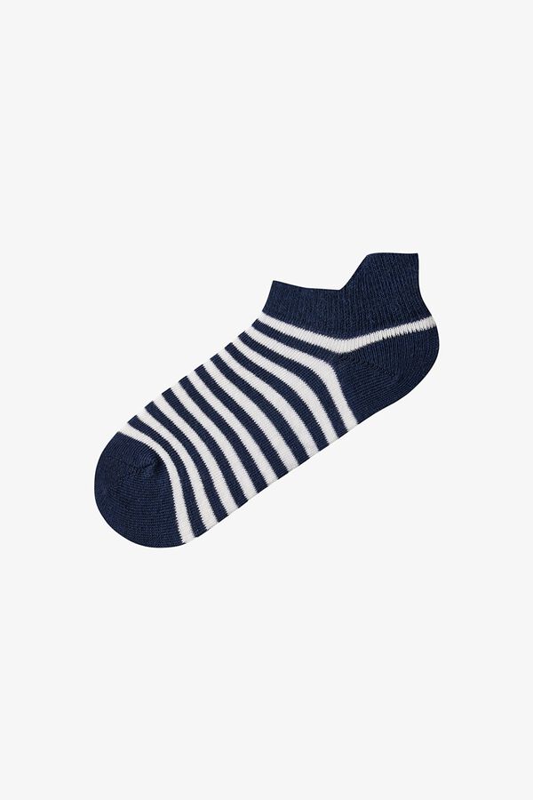 Penti Pack 4 calcetines cortos rayas azul