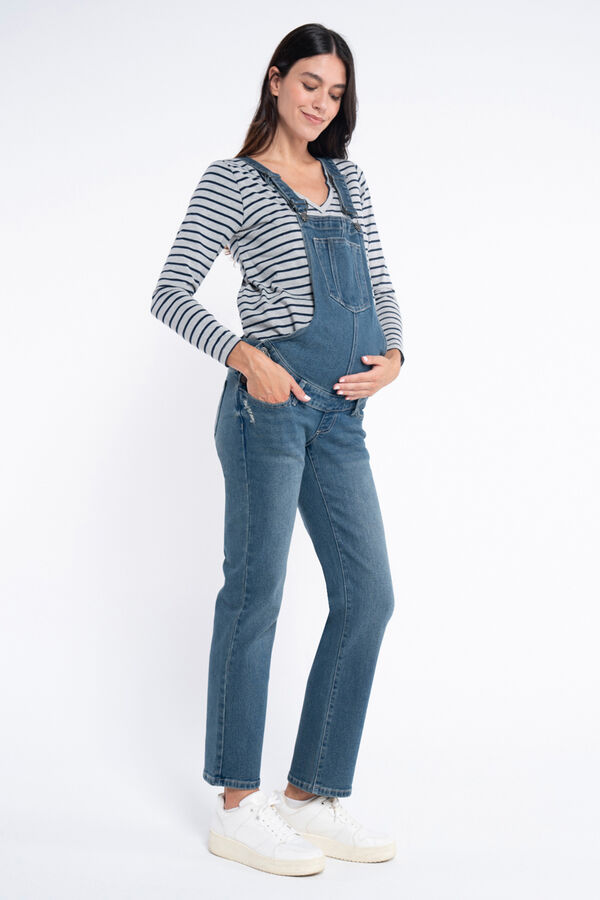 Ohma! Peto premamá straight fit azul