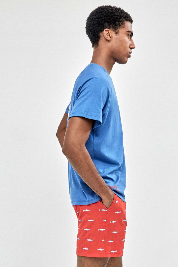 Gisela Navy print men's pyjamas blue