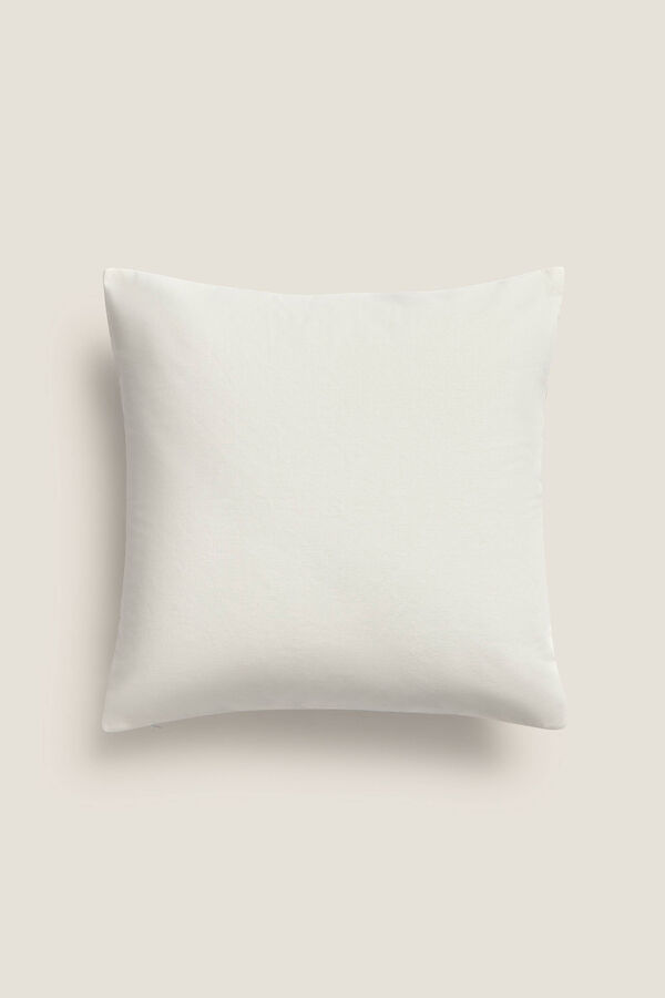 Textura Capa de almofada bordada cinzento