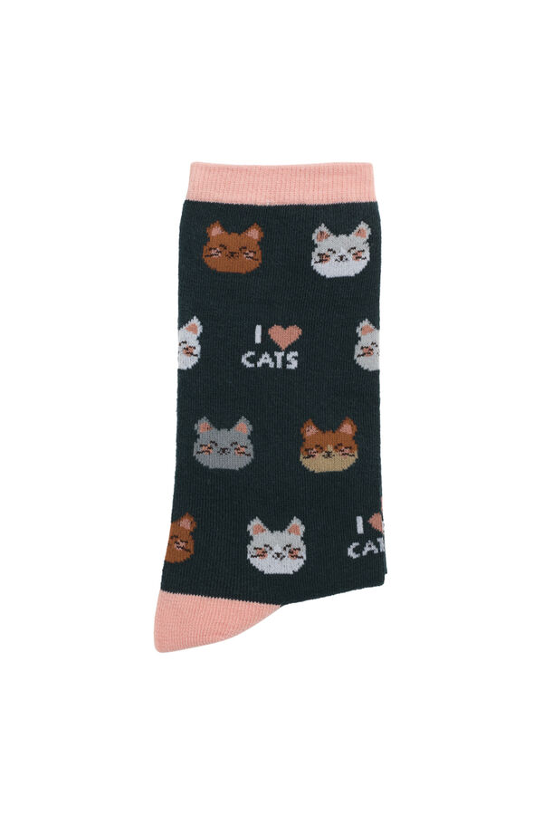 Womensecret Cat socks rávasalt mintás