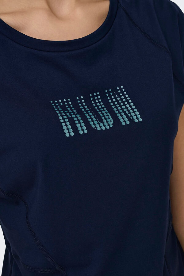 Womensecret Short-sleeved running T-shirt bleu