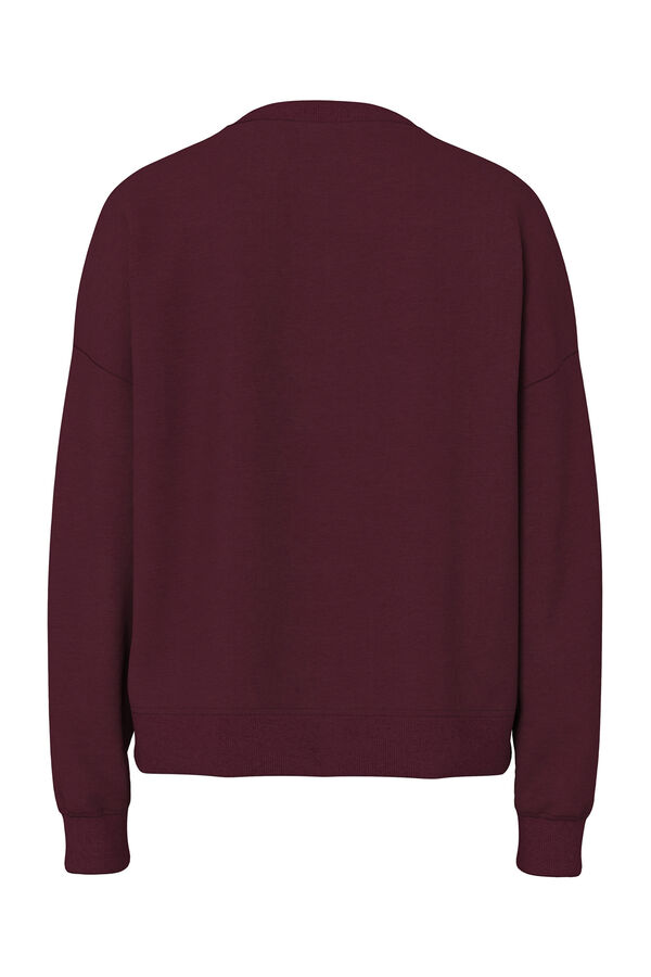 Pieces Sudadera casual burdeos Aesthetic club morado/lila