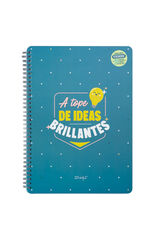Womensecret A4 notebook - Loaded with brilliant ideas bleu