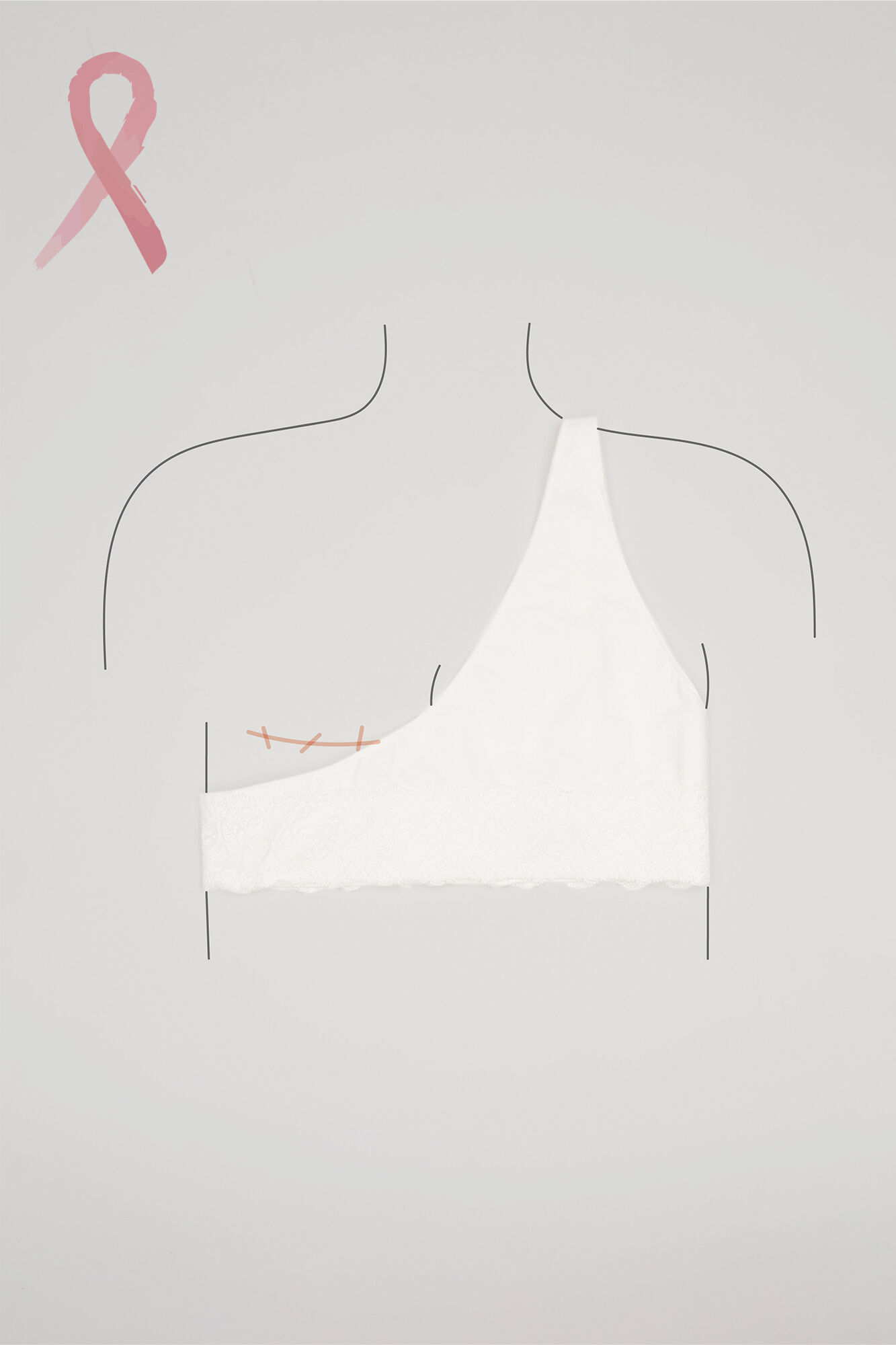 Women'secret Sujetador unicopa pecho izquierdo