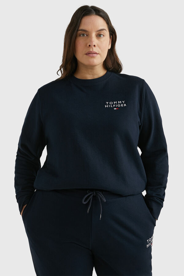 Sweatshirt sem capuz para mulher, Sweatshirts de mulher