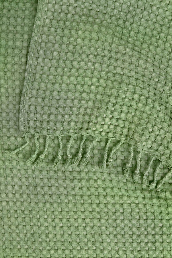 Womensecret Ola beach towel in green cotton zöld
