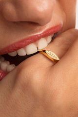 Singularu Gold Plated Crush Ring imprim&eacute;