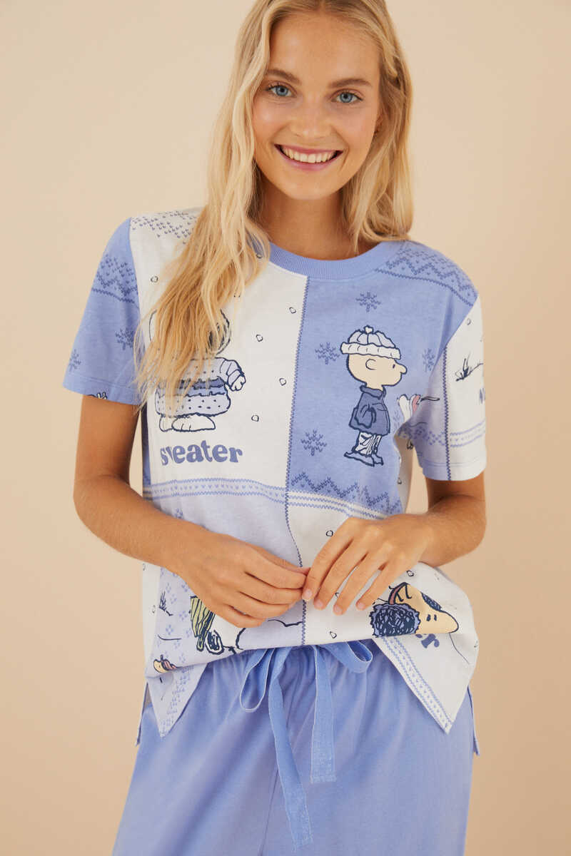 Womensecret Pijama 100% algodão Snoopy estampado