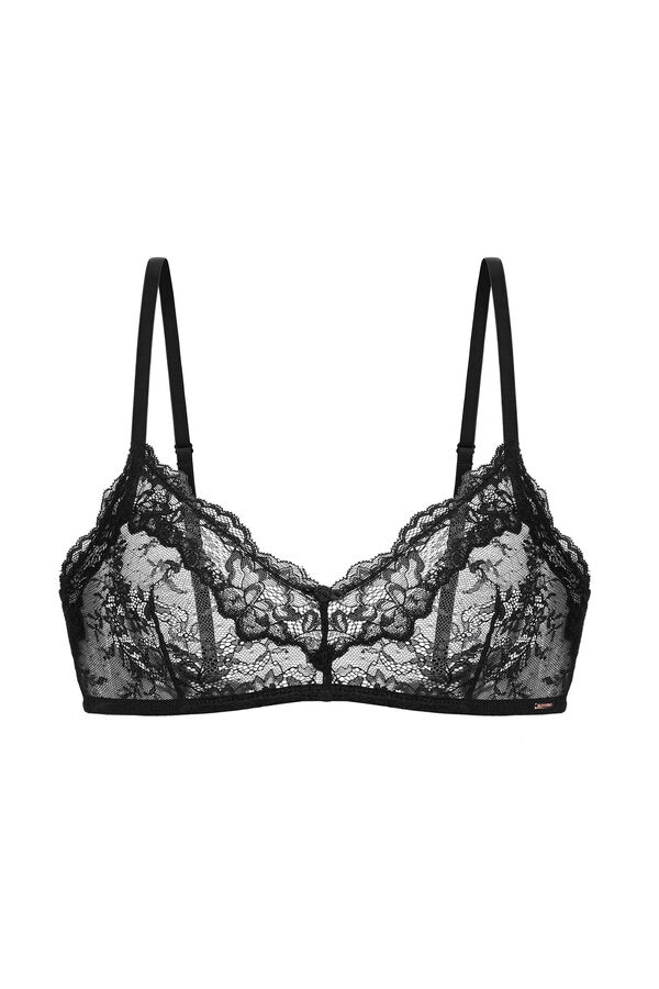 Dorina Black lace bralette Crna