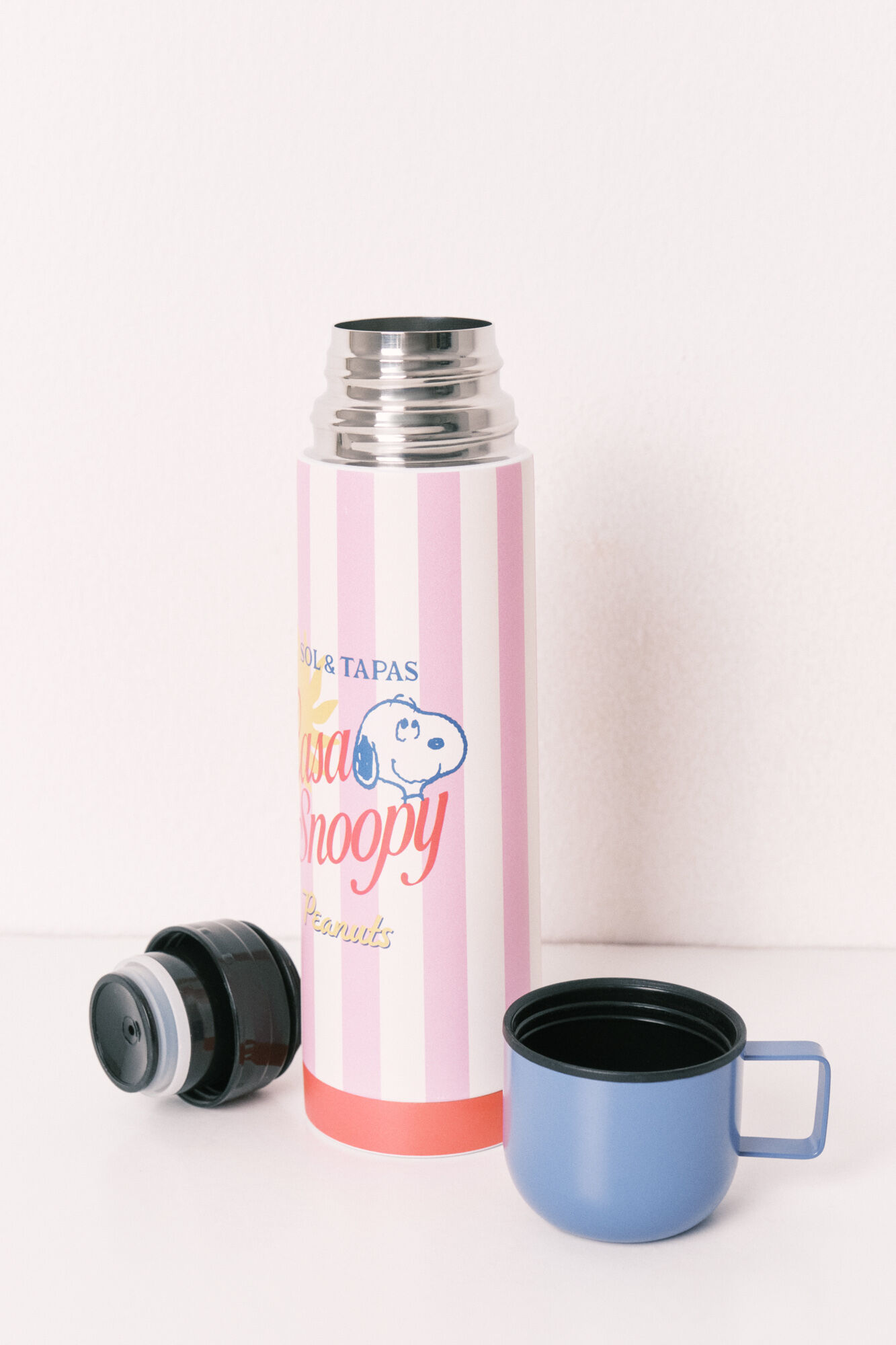 Women'secret Striped Snoopy stainless steel bottle