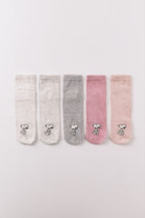 Women'secret 5-pack short socks Snoopy printed