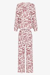 Penti Floral Long Sleeve Pyjama Set  beige