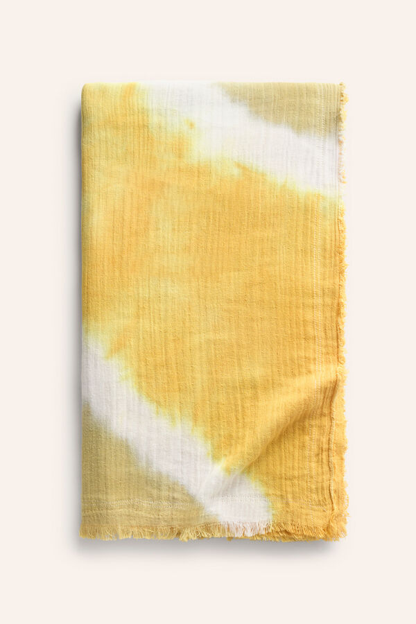 Womensecret Mustard Nus 100 x 180 beach towel rávasalt mintás