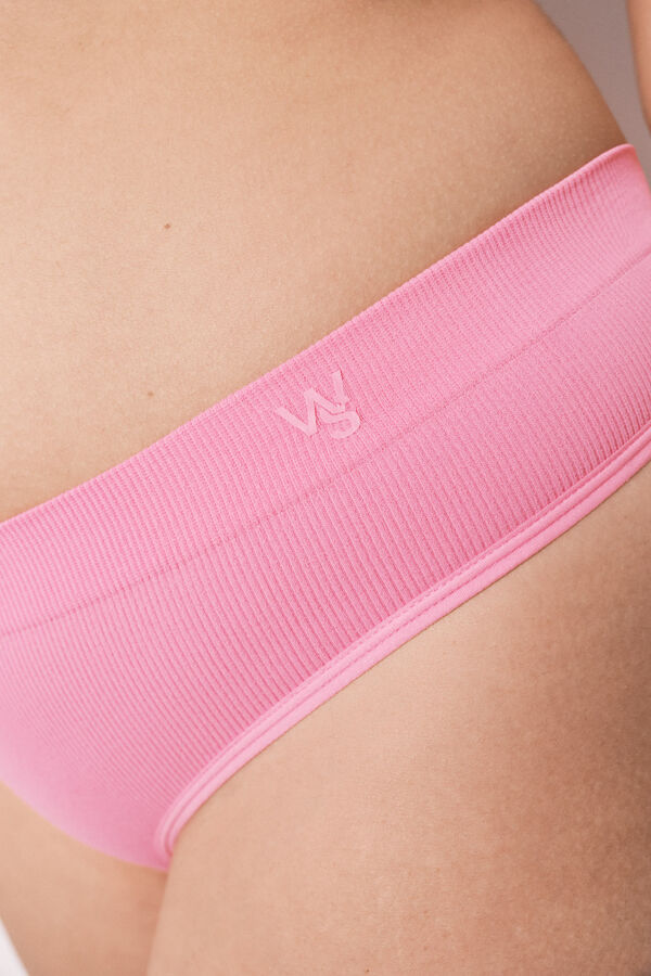 Women'secret Tanga ancha canal&eacute; sin costuras coral coral